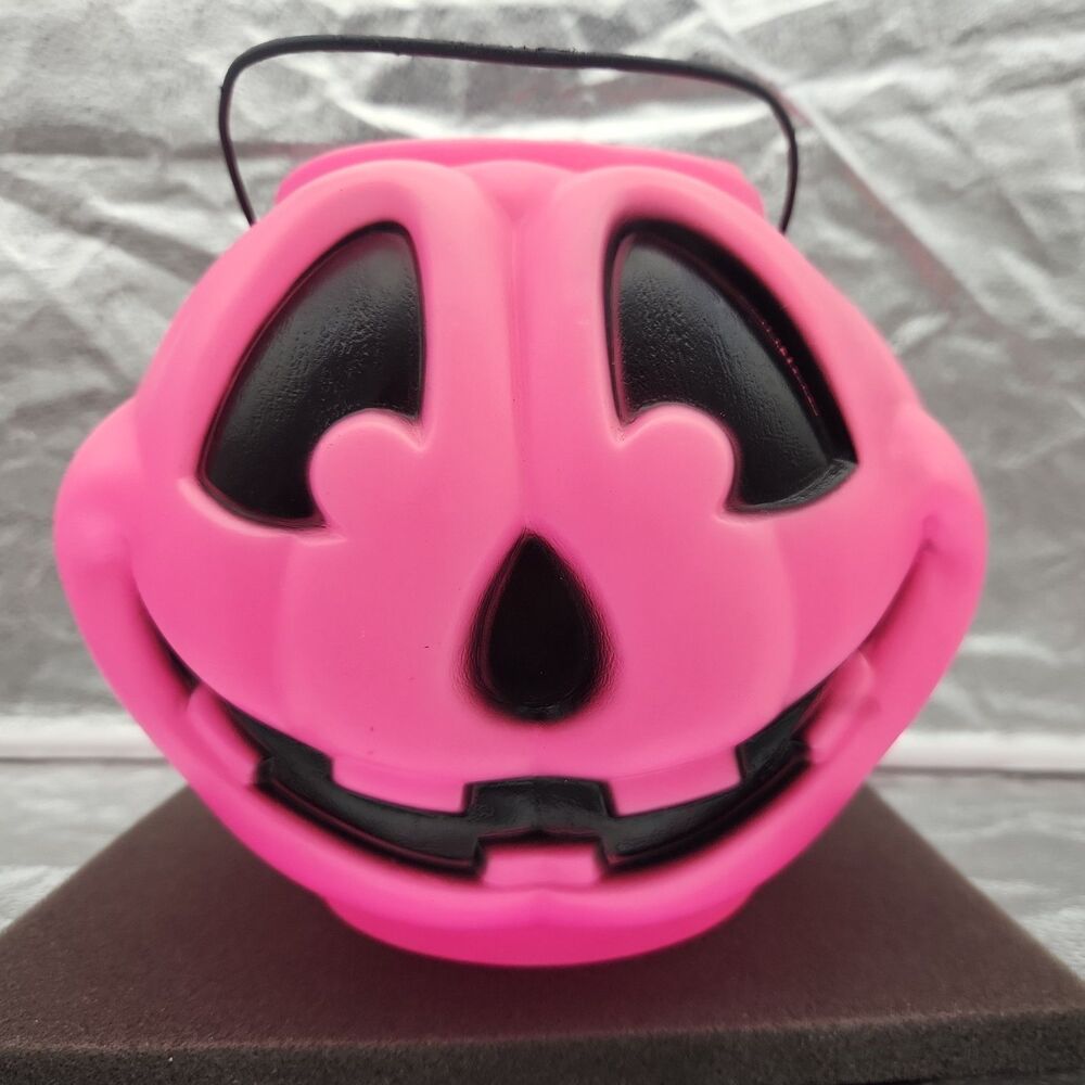 Bucket Big Jack Pumpkin Pink Jack-O-Lantern Blow Mold General Foam Plastics Pail